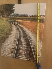 ￼ Photographic Image Of A Railroad Track 16 X 20 On Canvas￼