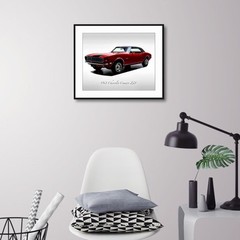 Classic Cars – 1968 Chevrolet Camaro Z28 Matador Red- Print