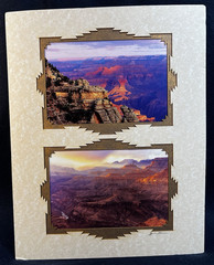 Grand Canyon photos “Sunrise” & “Sunstreak” signed matted photos, James Thompson