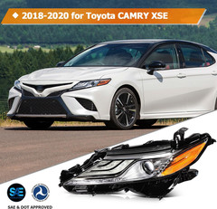 Headlight Assembly Set Fit for Toyota Camry 2018-2020 | Fit 2018-2020 for Toyota
