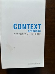 Art Miami Catalog 2012 (also Context Art Miami) VERY RARE