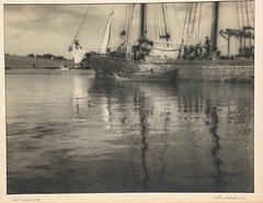 Original JOHN R HOGAN ‘In Lunenberg’ NOVA SCOTIA HARBOR Boats Pictorialist PHOTO