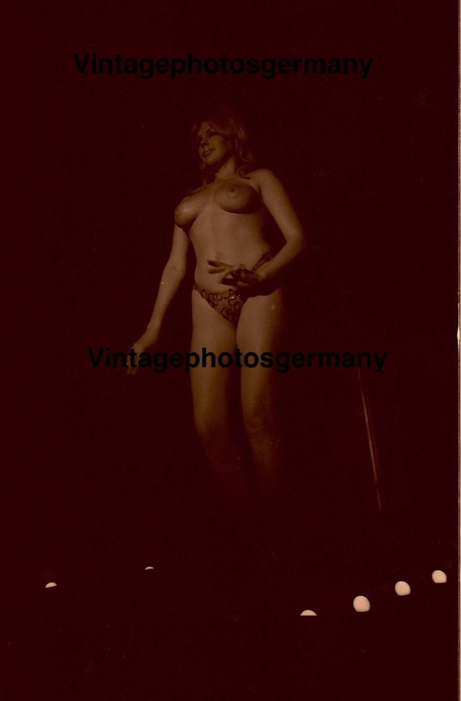 Z6042 Negative 1960s American Social History Topless Girl Jeani Monroe Pinup Nude