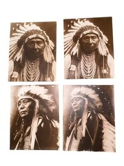 Vintage 11×14 Edward Curtis Reprint Indian Chief Joseph & Sioux Hollow Horn Bear