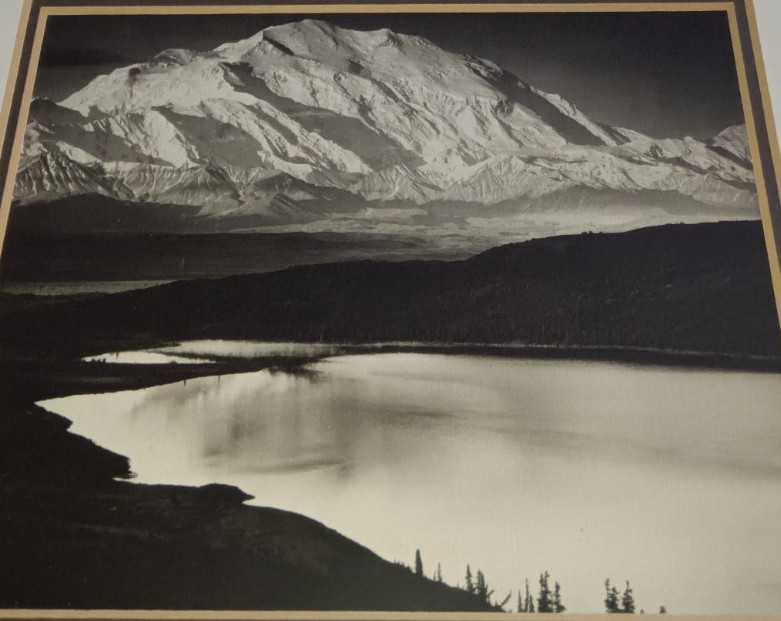 Museum Graphics Ansel Adams Photo Mt McKinley Wonder Lake 4.5 x 5.75 Matted 8×10