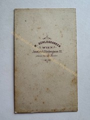 orig. CDV photo photograph picture old around 1865 Vienna Schlossareck mother children