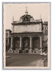 Rome Italy 1962 – Fountain of Moses – Old Photo 1960s