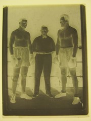 Erich Schöppner?? German Boxer Circa 1950 in Berlin Large Glass Negative