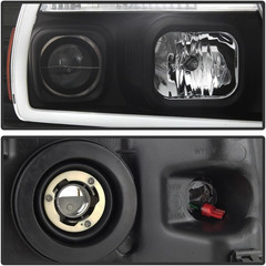 – for 2004-2008 Ford F150 Pickup Truck Black Housing LED Light Tube Projector He