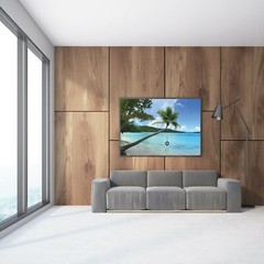 Oppenheimer Beach Tire Swing Photo, St John USVI, Beach Photography Art Print