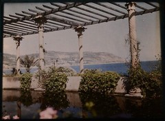 5 autochromes 9X 12cm, circa from Nice / Cannes 1910. Original Light Box