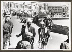 Photo Kabul Afghanistan River Bridge Car Road People 1960s