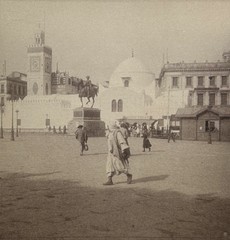 Algeria Alger Instantane 1908 Stereo Photo Tirage Original Vintage