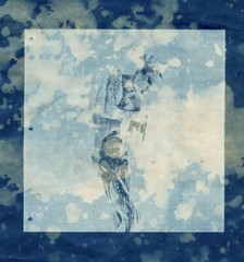 OOAK A4 CYANOTYPE Printmaking Alt Photography TONER TEST Nude Grunge Vintage B&W