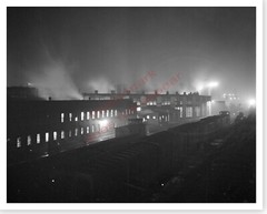 Atchison Topeka Santa Fe Railroad Argentine Roundhouse Shops At Night 8×10 Photo