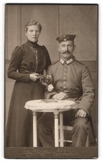Photograph Ad. Winkler, Görlitz, Saxon soldier in field grey uniform with Krä