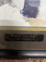 Tom Mussehl Lobo Love Wildlife “MAKE MY DAY” Wolf Photo Print w/ Name Plate