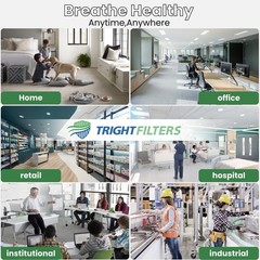 TRIGHTFILTERS 12x12x1 Air Filter 6 Pack, Durable MERV 8 Pleated Home HVAC AC …