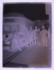 J. Holl Ulm Moving Automobile Oldmobile Large Historic Glass Negative
