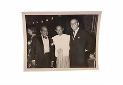 Count Basie and USIS Ambassador 1971 Photograph Black and White 6.5″ X 5″