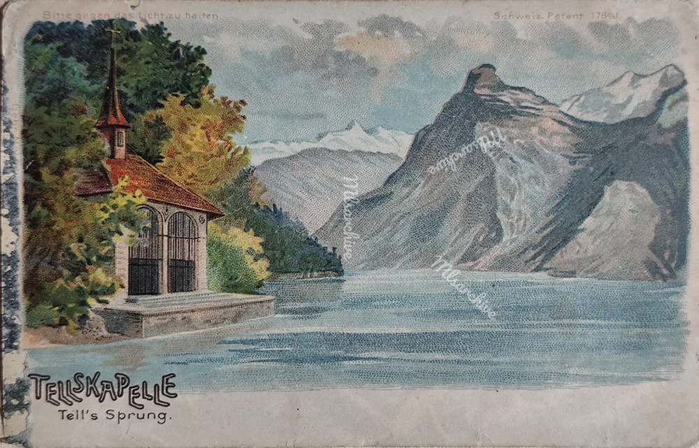 Postcard Postcard Tellskapelle Tells Sprung Switzerland F22