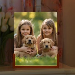 Personalized Photo Night Light Plaque, Couple Photo Lamp, Custom Led Night