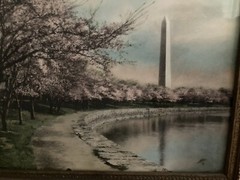 Washington Monument Hand Colored Photo 11.75” x 15”