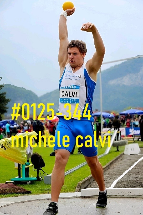 MALE PORTRAIT #0125-344- athletes series-track & field – free shipping in usa
