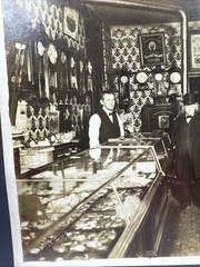 Vintage Dated 1912 Watch & Jewelry Store Photograph