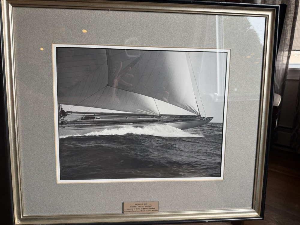 Rosenfeld Collection «Ranger’s Bow» Framed Yacht Photo – Mystic Seaport Maritime