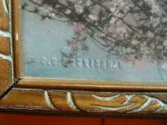 JAPANESE CHERRY TREES BUCKINGHAM WASHINGTON DC HAND COLORED PHOTOGRAPH LANDSCAPE