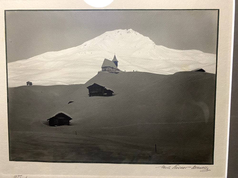 Wintermorgen Inner-Arasa by Albert Steiner, original Swiss Landscape photography