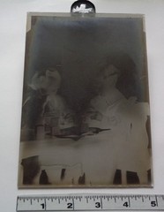 Antique Photograph Glass Negative Children & Toys – Playing with Blocks @ 1919