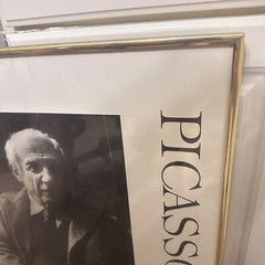 Sanford Roth Photograph Pablo Picasso Paris, 1954 Glass Framed Print Rare Artist