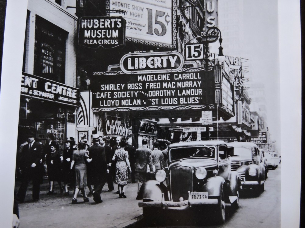 Signed 1939 NYC Times Square Theatre New York City PHOTO LEAGUE Joe Schwartz