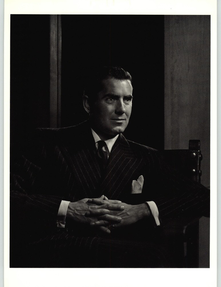 1983 Yousuf Karsh ORIGINAL Tyrone Power Actor Portrait Art Photo 16″ X 20″
