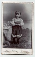 Max Neuberg CDV Photo Wroclaw GERMANY, Girl in a Dress