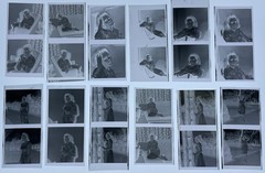 59 VINTAGE NEGATIVES YOUNG DEBUTANTE PHOTO SHOOT POSS FOR THE TATLER 1950s