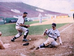 Ernie Lombardi & Stan Musial-1942-color 8×10 Colorized Print-FREE SHIPPING