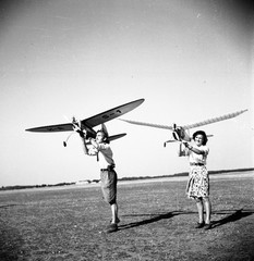 gasoline-powered model airplane competition, unusual by Szendrő (Szendro), origi