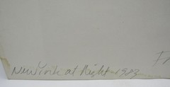 Signed Paul A. McDonough (1941–2025) b&w photo New York City at Night 1983