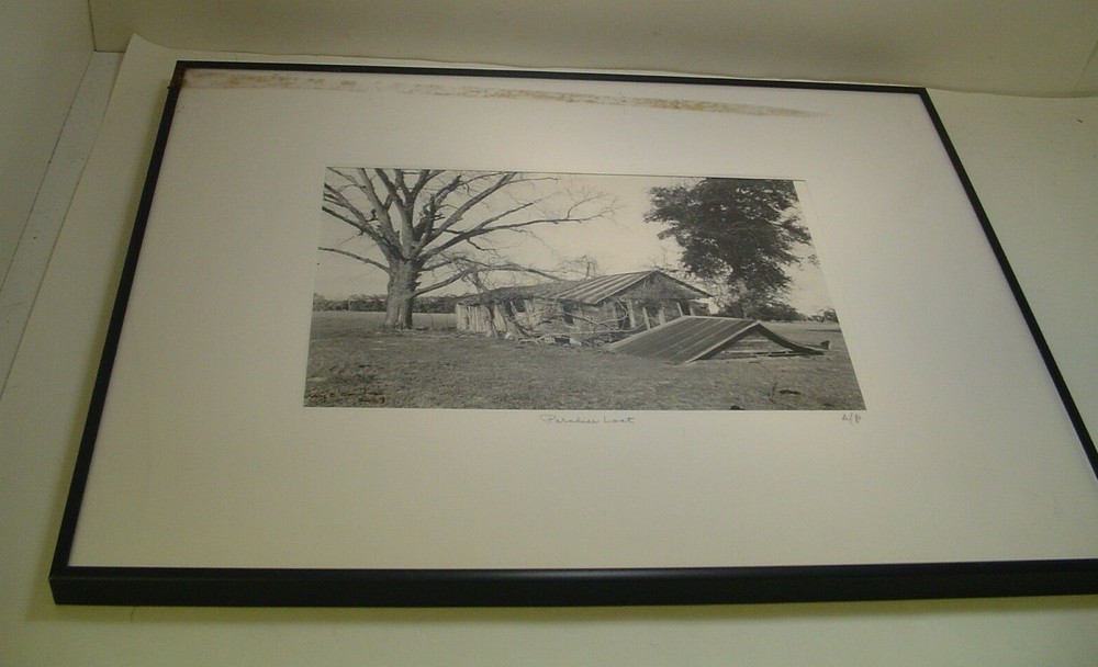 ART PHOTOGRAPHY Outdoor house «Paradise Lost» B&W L. Santucci Frames 16.5x20in