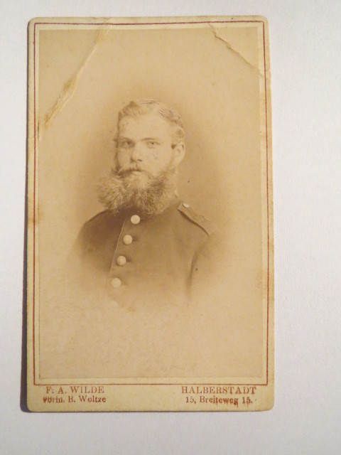 Halberstadt – Soldier in Uniform – Regiment 27 / CDV
