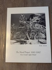 Set of 3 Vintage Ansel Adams The Mural Project 1941-1942 B&W Prints Mounted