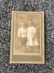 CDV Photo Children, 1917. Child. Girl. Vintage photo of a girl. 2