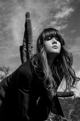 Art Model Amber Rose McConnell 8×12″ Archival Lustre Black and White Print B+W