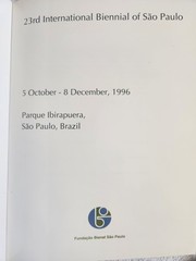 23RD INTERNATIONAL BIENNIAL OF SAO PAULO