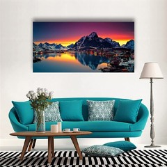 Nature Wall Art Colorful Lake Mountain Picture Canvas Prints Poster Landscape…