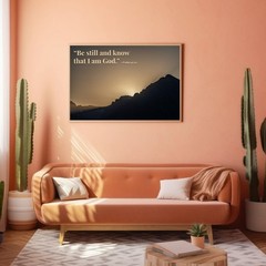 Christian Wall Art | Psalm 46:10 “Be Still and Know” 8X10 Print
