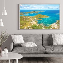 St John Beaches, US Virgin Islands, Coral Bay Aerial View Photograph Caribbean